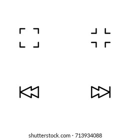 Media player control icon set