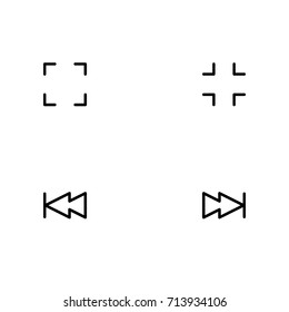 Media player control icon set