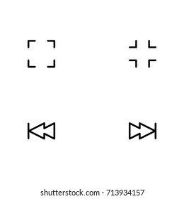 Media player control icon set