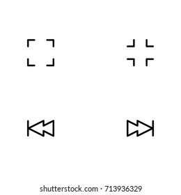 Media player control icon set