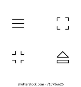 Media player control icon set