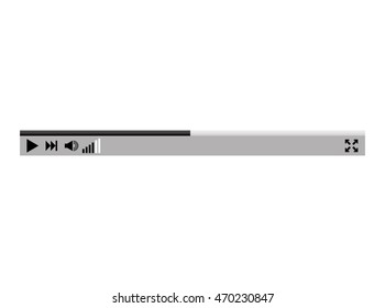 media player control panel icon vector illustration design