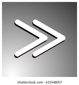 Media player control ui icon. vector white app buttons with home
