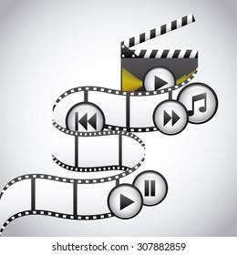 media player design, vector illustration eps10 graphic 