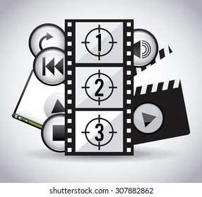 media player design, vector illustration eps10 graphic 