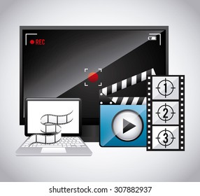 media player design, vector illustration eps10 graphic 