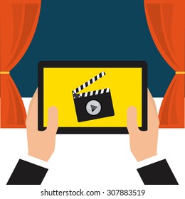 media player design, vector illustration eps10 graphic 