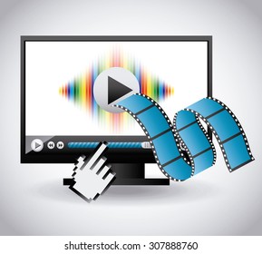 media player design, vector illustration eps10 graphic 