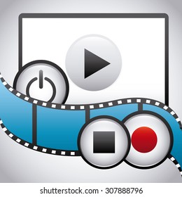 media player design, vector illustration eps10 graphic 