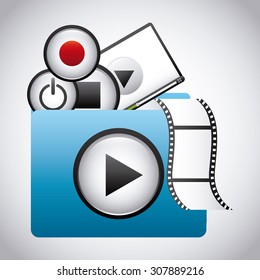 media player design, vector illustration eps10 graphic 