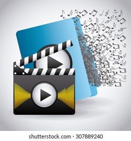 media player design, vector illustration eps10 graphic 