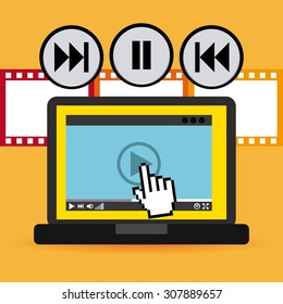 media player design, vector illustration eps10 graphic 