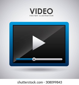 media player design, vector illustration eps10 graphic 