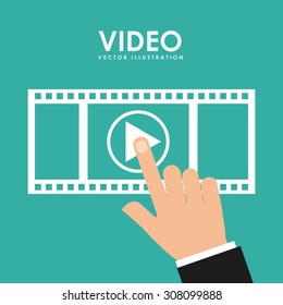 media player design, vector illustration eps10 graphic 