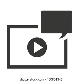 media player display isolated icon vector illustration design