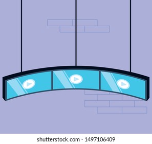 media player display technology icon