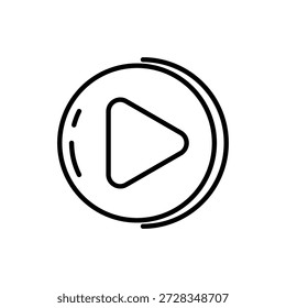 Diseño de elementos de reproductor multimedia con concepto de línea.