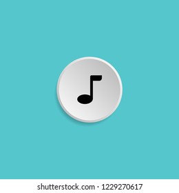 Media player icon button style : fresh design