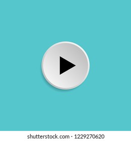 Media player icon button style : fresh design