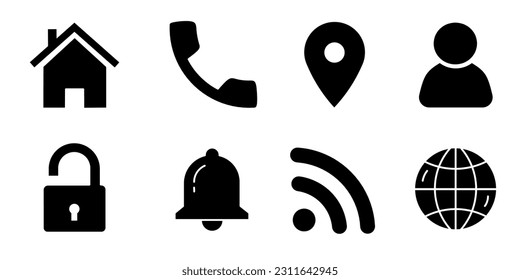 Media player icon collection. Vector illustration.