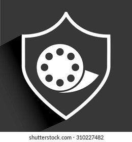 media player icon design, vector illustration eps10 graphic 