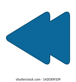 Media player icon. flat illustration of Media player vector icon for web