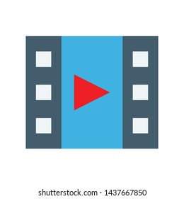 Media player icon. flat illustration of Media player vector icon for web. Perfect use for website, app, pattern, etc.