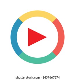 Media player icon. flat illustration of Media player vector icon for web. Perfect use for website, app, pattern, etc.