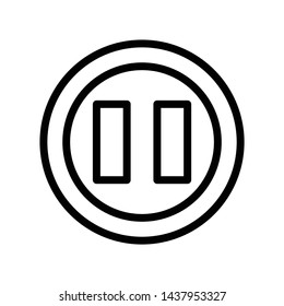 Media player icon. flat illustration of Media player vector icon for web. Perfect use for website, app, pattern, etc.
