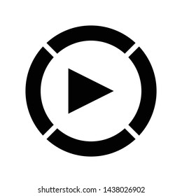 Media player icon. flat illustration of Media player vector icon for web. Perfect use for website, app, pattern, etc.