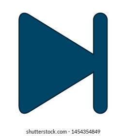 Media player icon. flat illustration of Media player. vector icon. Media player sign symbol