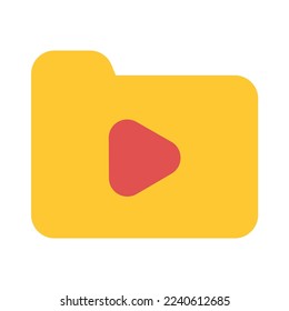 Media Player Icon Flat Style