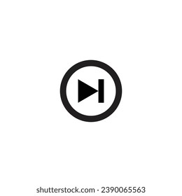 Media player icon in flat style. Sound vector illustration on white isolated background. Media player business concept.