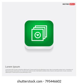 Media Player Icon Green Web Button
