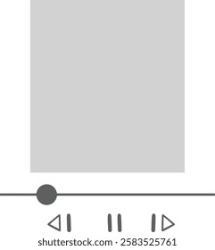 media player icon music frame