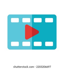 Media-Player-Symbol auf weißem Hintergrund