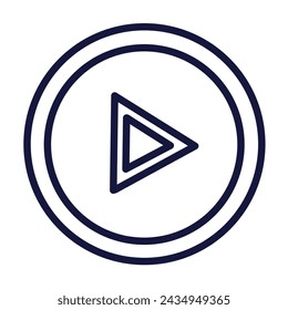 Icono del reproductor multimedia, Icono del botón de reproducción, Icono de reproducción multimedia, Iconos del reproductor multimedia en círculo aislado