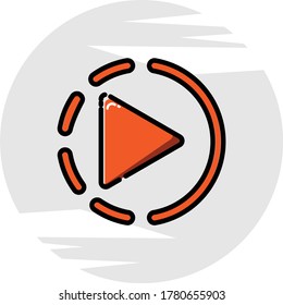 Juego de iconos del reproductor de medios. Conjunto de 20 piezas.
