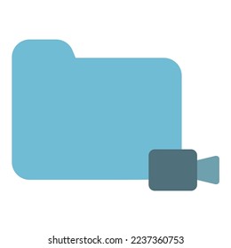 Media Player Icon Solid Color