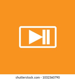 Media Player icon, stock vector, eps10.