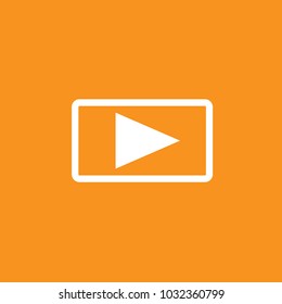 Media Player icon, stock vector, eps10.