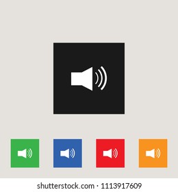 Media Player icon, stock vector illustration, EPS10.