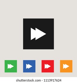 Media Player icon, stock vector illustration, EPS10.