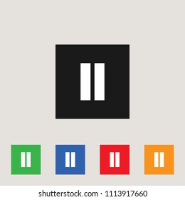 Media Player icon, stock vector illustration, EPS10.