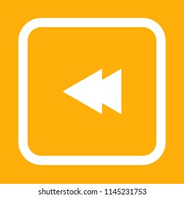 Media player icon, stock vector illustration, EPS10.
