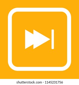 Media player icon, stock vector illustration, EPS10.