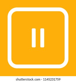 Media player icon, stock vector illustration, EPS10.