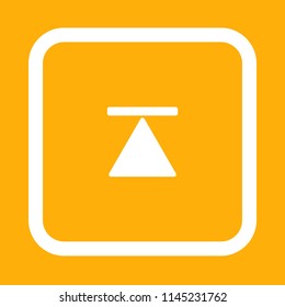 Media player icon, stock vector illustration, EPS10.