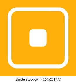 Media player icon, stock vector illustration, EPS10.