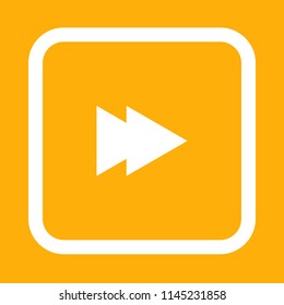 Media player icon, stock vector illustration, EPS10.